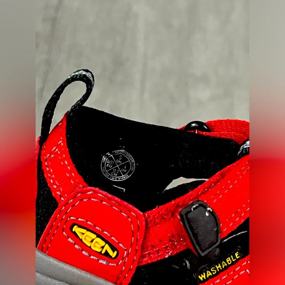Keen Kids Red and Black Closed-Toe Sandals
